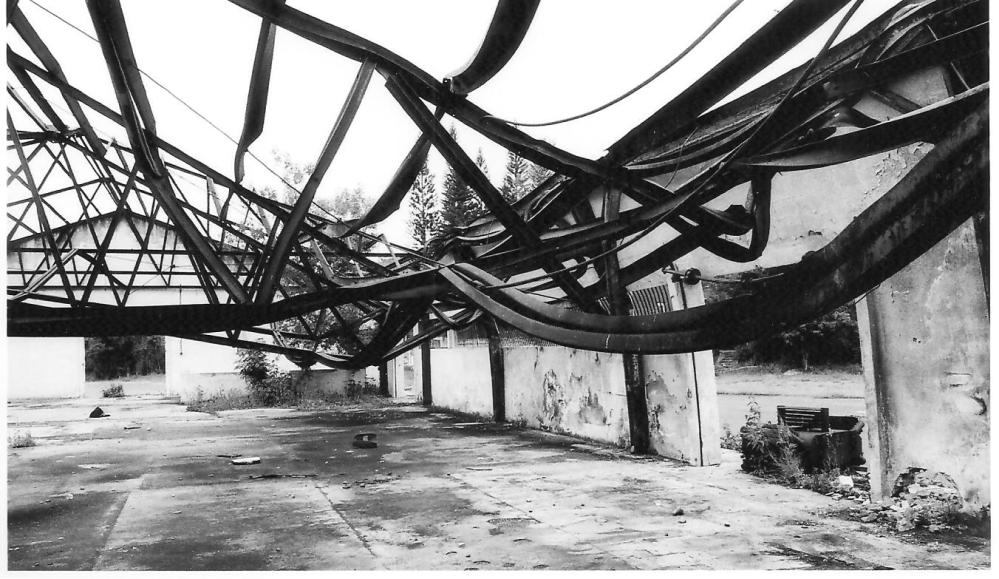 Warehouse destroyed by contra near Somoto 1984
