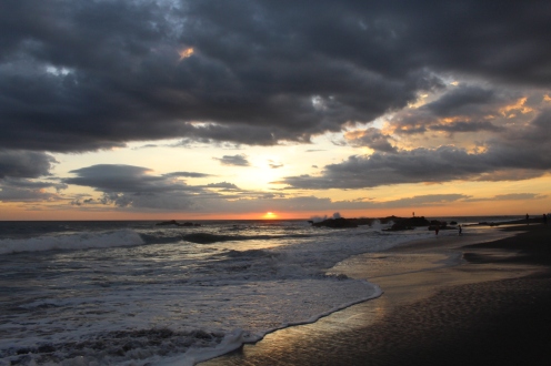 Sunset at Las Peñitas beach 
